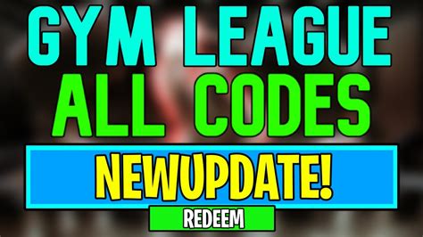 New Gym League Codes Roblox Gym League Codes June 2024 YouTube