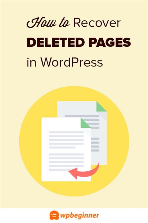 How To Recover And Restore Deleted Pages In Wordpress Methods In