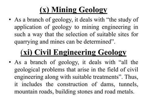 1.1 introduction of geology,Branches and Scope of Geology