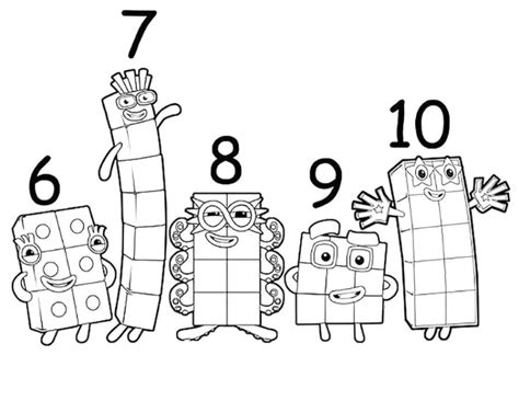 Desenho Para Colorir Numberblocks