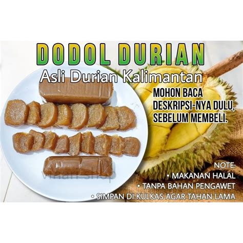 Jual Dodol Durian Asli Dari Durian Kalimantan 200gr Dan 1 Kilo Kue