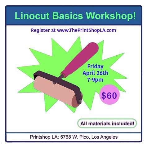 Linocut & Relief Printmaking — Print Shop LA