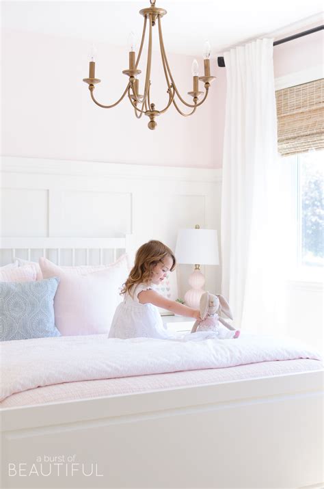 Sweet Pink and White Little Girl's Bedroom | Toddler Bedroom Reveal ...