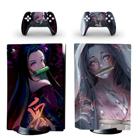 Demon Slayer Nezuko Ps Standard Disc Skin Sticker Decal Cover For