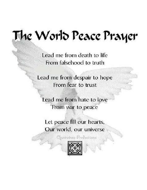 Spiritual Prayer For World Peace : World Peace And Prayer Day 2015 Red ...