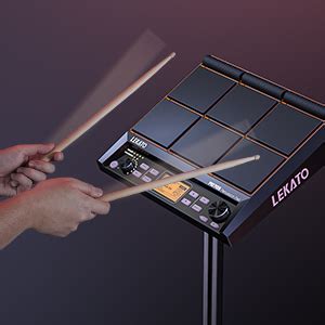 Lekato Pd Electric Percussion Pad Drum Trigger Sample Multipad