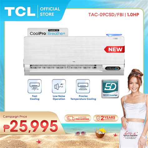 TCL 1 0HP CoolPro FreshIN 2 0 Breathe Live Cool Inverter Split Type