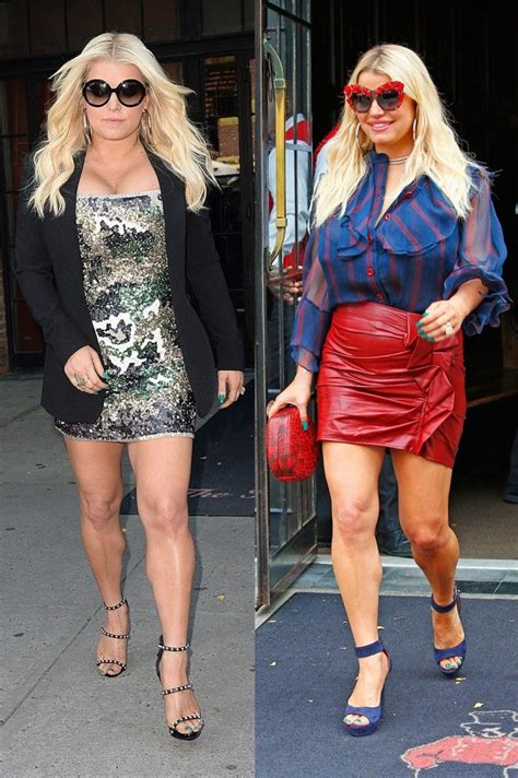 Jessica Simpson Cant Stop Rocking Cleavage Baring Outfits In New York