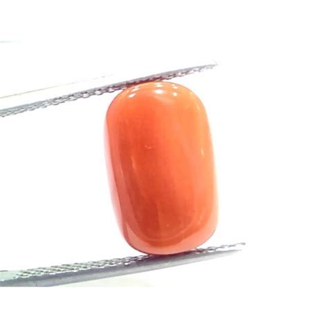 Ct Ratti Natural Italian Red Coral Moonga Gemstone