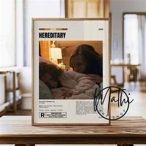 hereditary  poster minimalist horror drama film art digital
