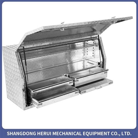 Aluminum Truck Canopy Toolbox Aluminum Tool Box Side Opening Ute Truck