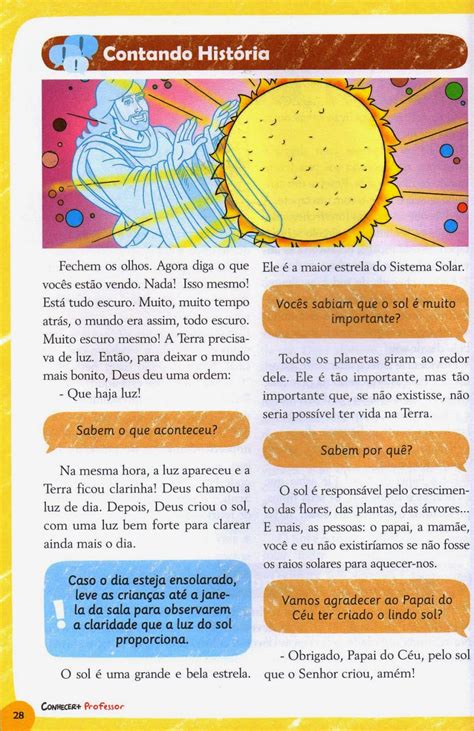 O Que Deus Fez No Quarto Dia - Escola Dominical Infantil: A criação de Deus: No quarto dia, Deus criou ...