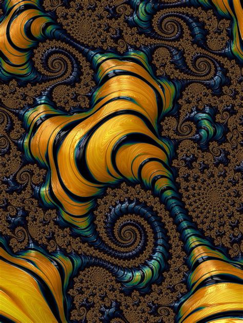 Abstract Pattern Fractal Rotation Twisting Twist HD Phone