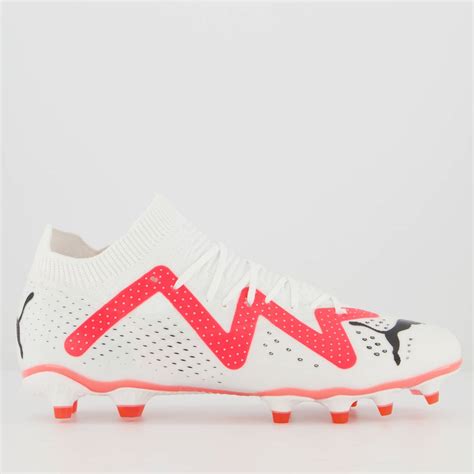 Chuteira Puma Future 7 Match FG AG BDP Campo Branca E Rosa FutFanatics