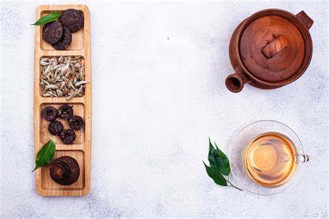 Premium Photo Different Pressed Chinese Pu Erh Tea