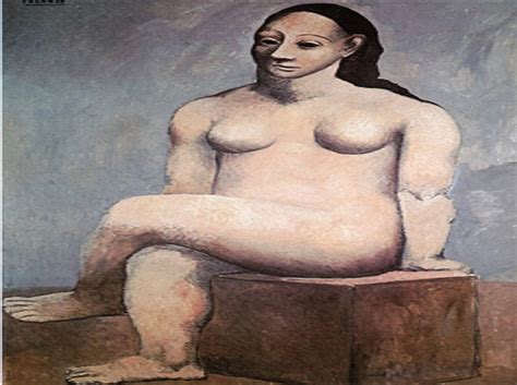 Pablo Picasso Seated Female Nude With Crossed Legs Extremely Rare