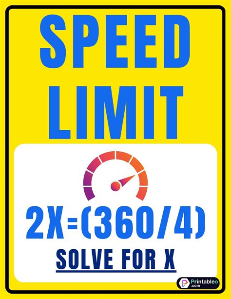 40+ Speed Limit Sign - Printableo.Com