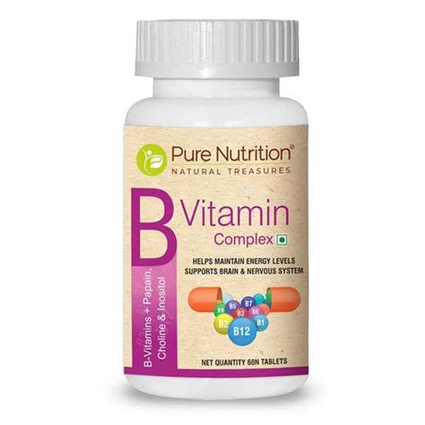 Buy Pure Nutrition Vitamin B Complex Tablet 60 S Online At Best Price