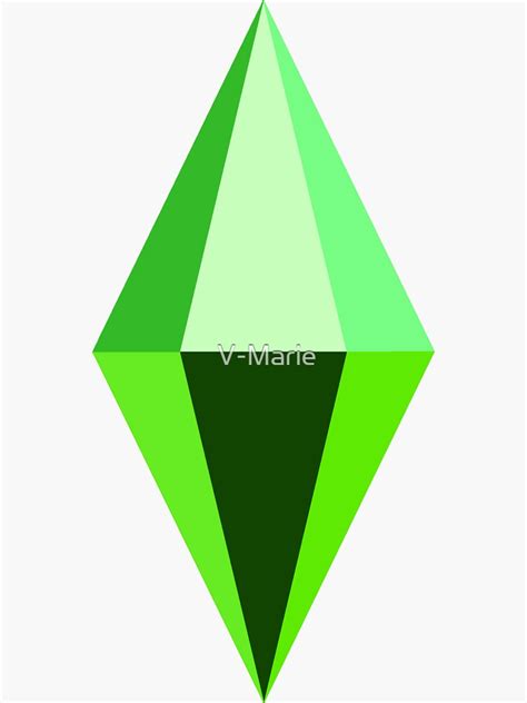 Sims D Plumbob Sticker For Sale By V Marie Redbubble