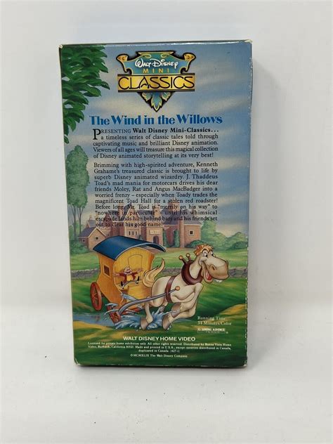 Walt Disney Mini Classics The Wind In The Willows Vhs 12257427035 Ebay