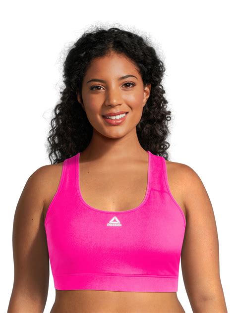 Reebok Women S Plus Size High Impact Racerback Sports Bra Sizes 1x 4x