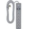 Etokfoks 6 Outlet Power Stirp Surge Protector With Extra Long 10 Ft