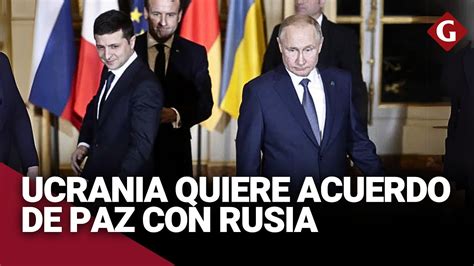 ZELENSKI podría presentar ACUERDO DE PAZ a PUTIN para ponerle FIN a la