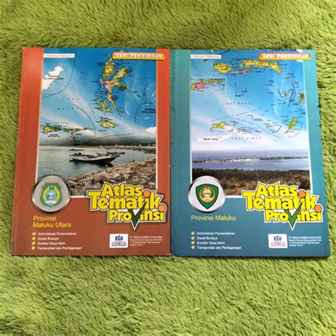 Jual Original Buku Peta Atlas Tematik Provinsi Maluku Utara Maluku