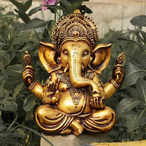 Buy Welno Antique Ganesha Idol Ganpati Ji Murti Ganesha Statue