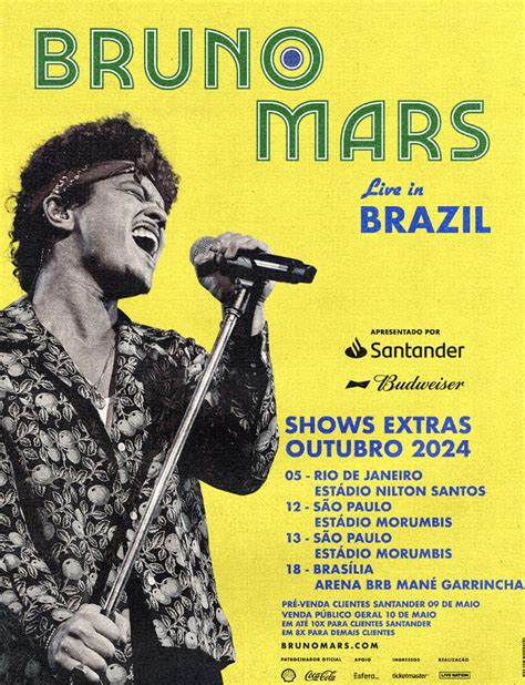 Bruno Mars Anuncia Novas Datas Para Shows No Brasil Confira