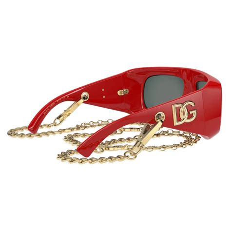 Dolce And Gabbana Happy Garden Sunglasses Red Dolce And Gabbana Eyewear Avvenice