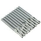 10Pcs CNC Routeur Bits Plat Nez Spirale Fin Moulin Carbure Haute