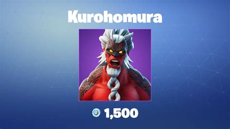 Kurohomura Fortnite Outfit Skin Youtube