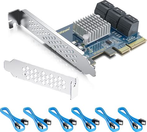 PCIe SATA Karte Mit 6 SATA Kabeln 6 Gbit S SATA3 0 Erweiterungskarte