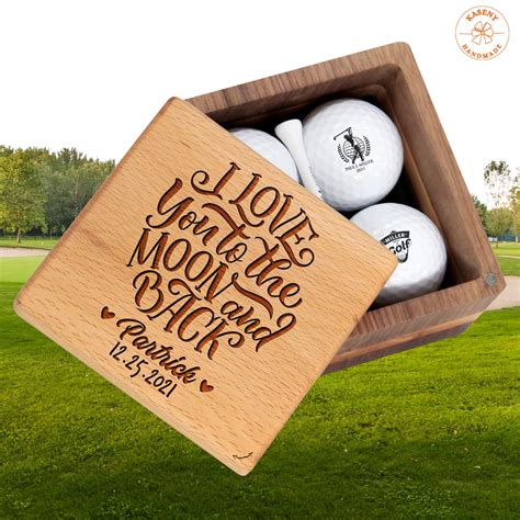 Personalized Golf Gift for Husband Boyfriend, I Love You to the Moon ...