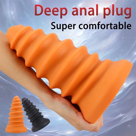 Size Silicone Dilatador Anal Plug Xxxl Thread Penetration Anal Toys Big Butt Plug Huge Anal