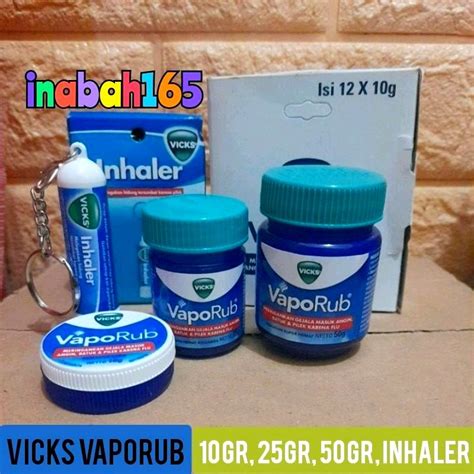 Jual Vicks Vaporub 10gr 25gr 50gr Dan Inhaler Shopee Indonesia