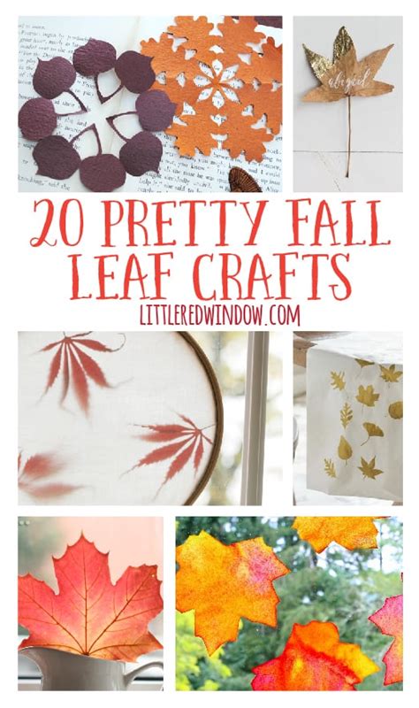 20 Pretty Fall Leaf Crafts - Little Red Window