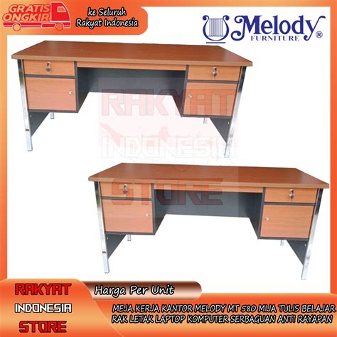 Jual Kargo Meja Kerja Kantor Melody Mt 580 Mija Tulis Belajar Rak