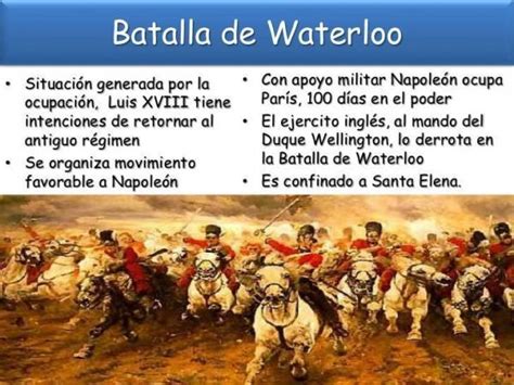 Cuadros Sinópticos Sobre La Batalla De Waterloo Cuadro Comparativo