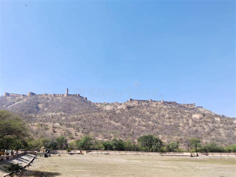 Historical Fort Architecture in Jaipur Rajasthan Stock Photo - Image of ...