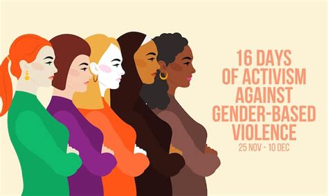 Premium Vector 16 Days Of Activism Against Gender Based Violence Is