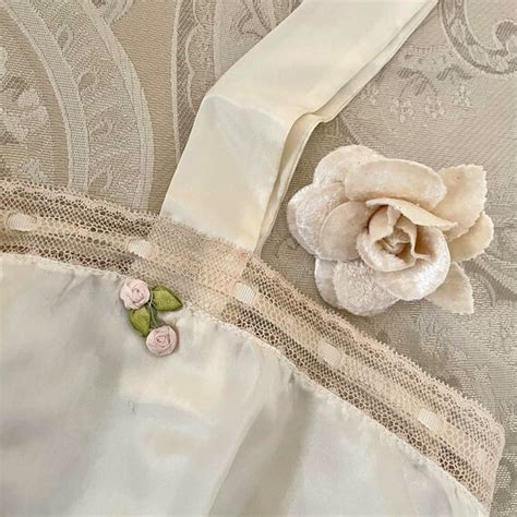 Antique Edwardian Lingerie Edwardian Silk Camisole A Gem