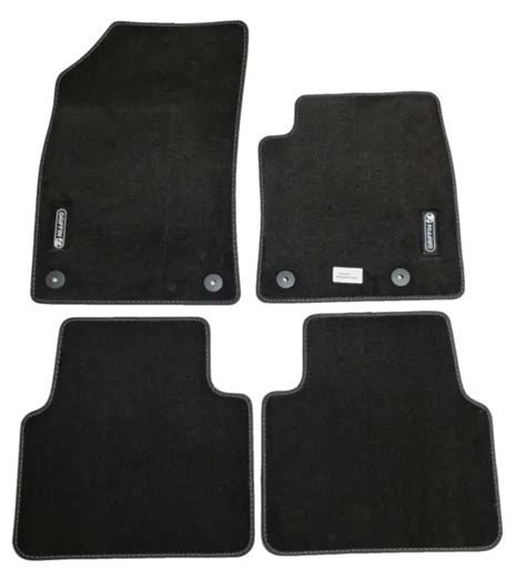 Genuine Vauxhall Crossland X Velour Floor Carpet Mats Black With