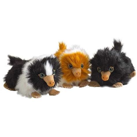 Peluche Bébé Niffleur roux et blanc Les Animaux Fantastiques