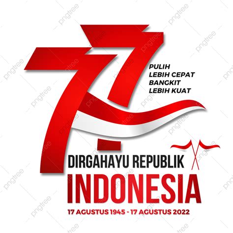 Hut Ri 77 White Transparent Logo Hut Ri Ke 77 Dirgahayu Republik