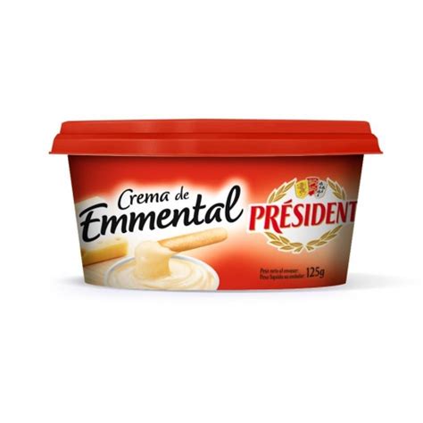 Crema de queso emmental Président 125 g Supermercado Online Carrefour