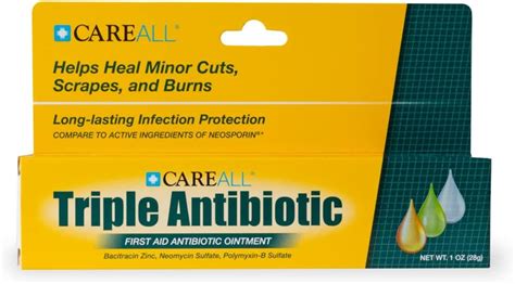 Amazon CareAll Triple Antibiotic Ointment 1 0 Oz First Aid