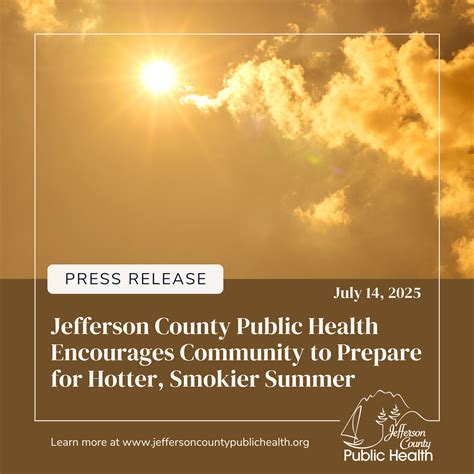 Jefferson County Public Health Encourages Community to Prepare for