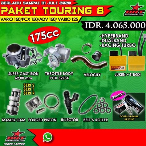 Jual PAKET TOURING 8 VARIO 150 PCX 150 ADV 150 VARIO 125 Shopee